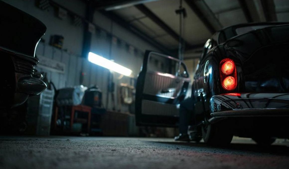 Technician connecting OBD-II to a van